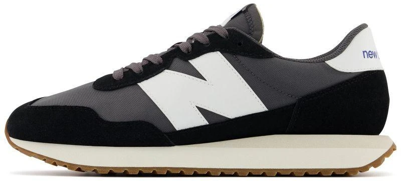 New Balance vyriški sportbačiai, zomšos odos laisvalaikio sportiniai bateliai, juodi (MS237GA)