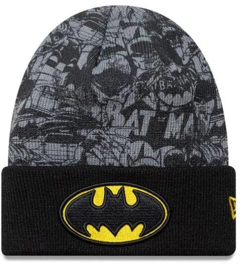 New Era Batman Jaunimo DC Juoda Megzta Kepurė su Atvartu - 60691137