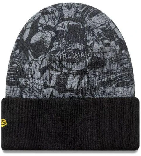 New Era Batman Jaunimo DC Juoda Megzta Kepurė su Atvartu - 60691137