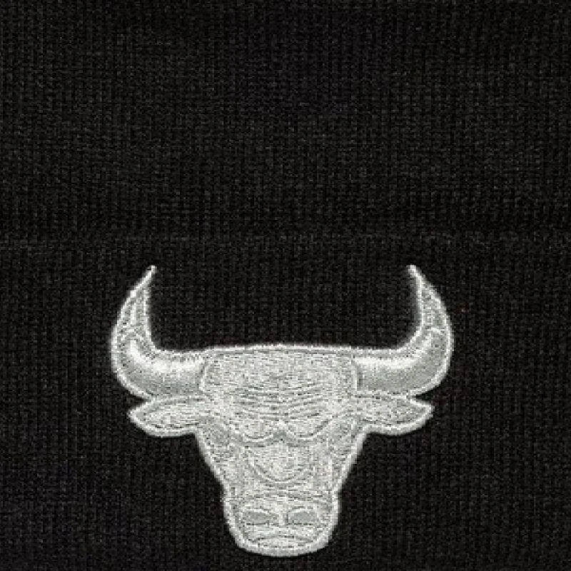 New Era NBA Chicago Bulls Metalinė Juoda Megzta Kepurė Su Atvartu - 60691272