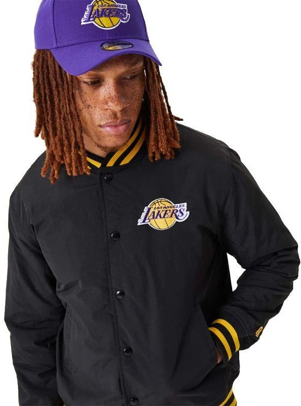 New Era NBA Los Angeles Lakers Script Bomber Jacket - 60332205