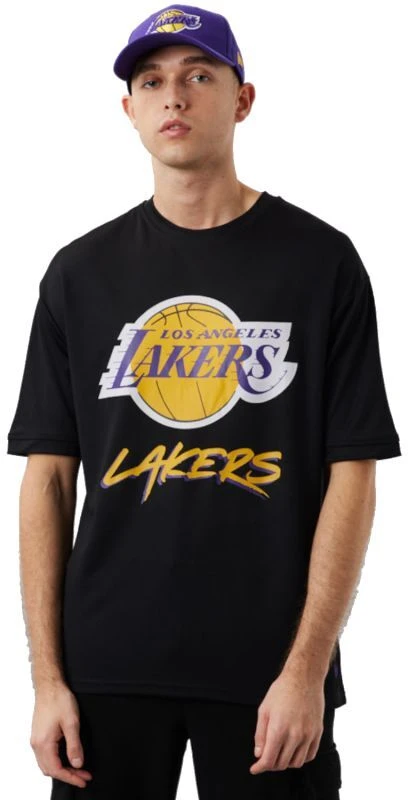 New Era NBA Los Angeles Lakers Script Mesh marškinėliai M 60284737