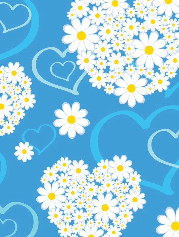 Other Brand Nexgen Skins with 3D effect for iPad 2/3/4 (Hearts and Daisies 3D)