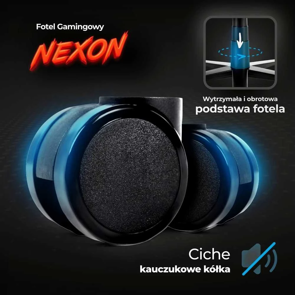 NEXON raudona pasukama žaidimų kėdė – komfortas ir stilius kiekvienam žaidėjui