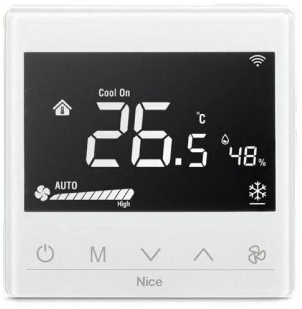 „Nice Fan2-Control Baltas“ temperatūros reguliavimo termostatas