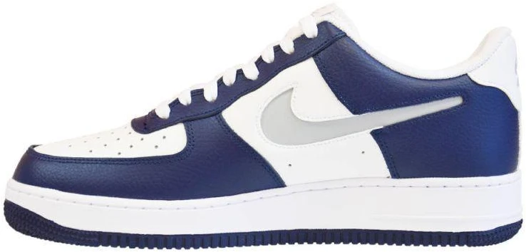 Nike Air Force 1 '07 Žemi Vyriški Sportbačiai Balta, Tamsiai Mėlyna, Pilka - DV3501-400