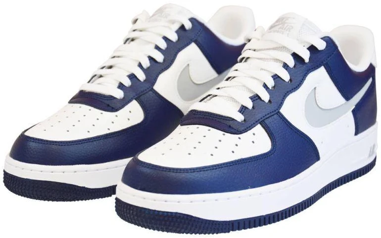 Nike Air Force 1 '07 Žemi Vyriški Sportbačiai Balta, Tamsiai Mėlyna, Pilka - DV3501-400