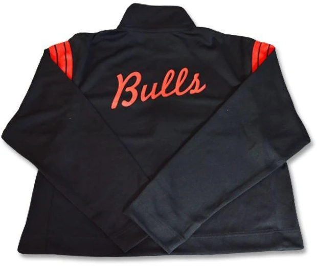 Nike Chicago Bulls Aikštės 75 treninginė striukė moterims Juoda/Universiteto raudona/Juoda - DB1394-010