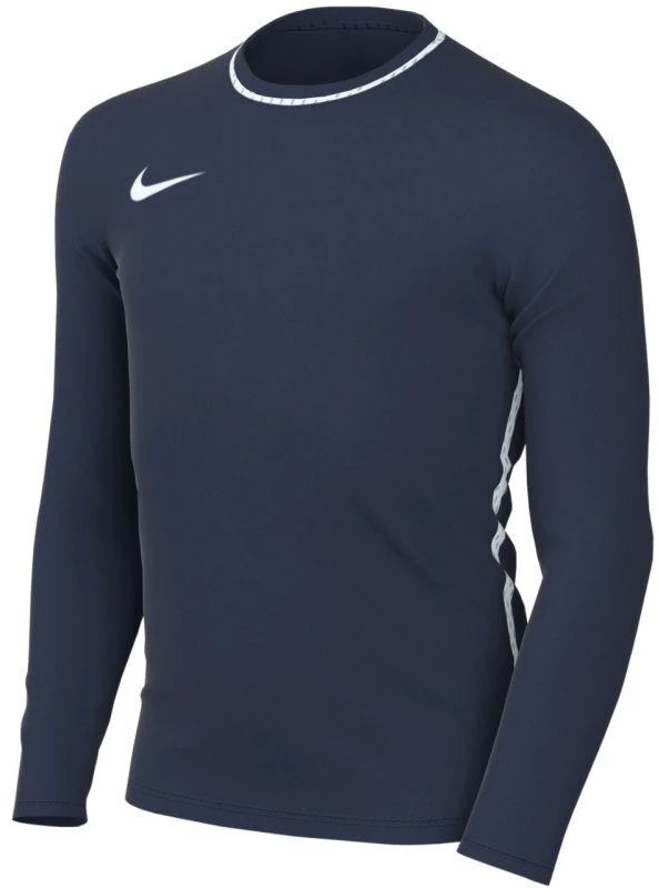 Nike Dri-Fit Park 26 apvalios apykaklės marškinėliai tamsiai mėlyni vaikams HM7170 410