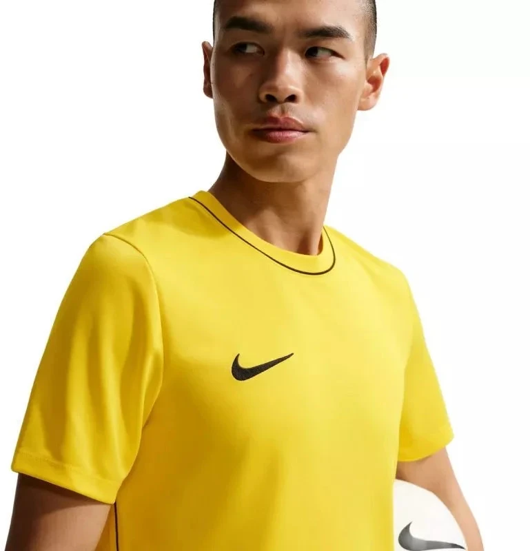 Nike Dri-Fit Park 26 trumpomis rankovėmis viršutinė dalis vyriški marškinėliai geltoni HM7127 719