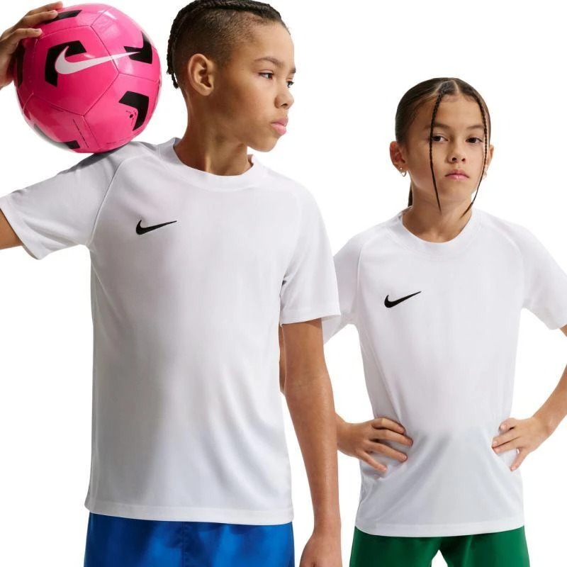 Nike Dri-Fit Park VIII vaikiškas marškinėlis baltas HV8182 100