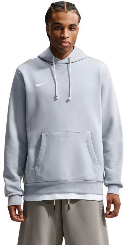 Nike Dri-FIT Standard Issue džemperis su gobtuvu, šviesiai pilkas FD7734 012