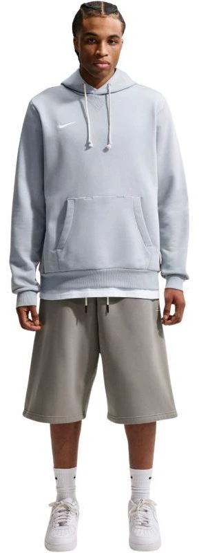Nike Dri-FIT Standard Issue džemperis su gobtuvu, šviesiai pilkas FD7734 012