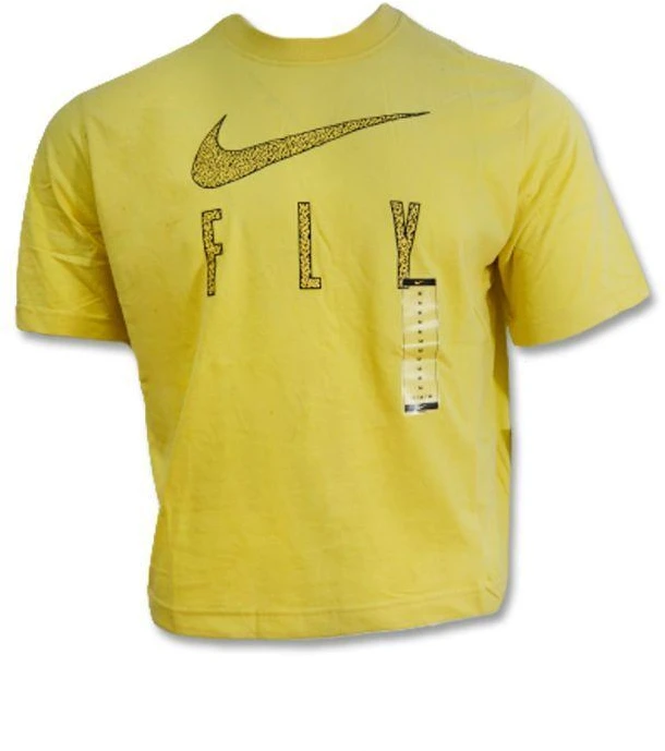 Nike Dri-FIT Swoosh Fly Laisvi marškinėliai moterims Lemon Wash - DV2373-753