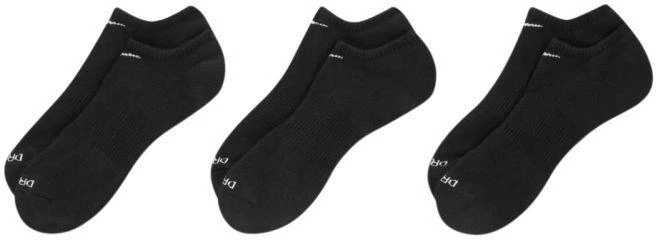 Nike Everyday Plus kojinės su paminkštinimu, 3 poros, juodos SX6889 010