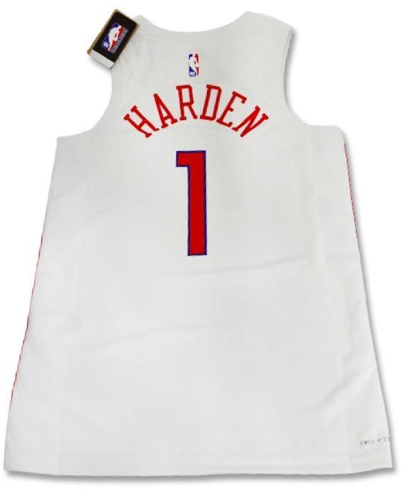 Nike Filadelfijos 76ers Swingman marškinėliai Miesto leidimas 22 James Harden T-shirt - DO9606-107
