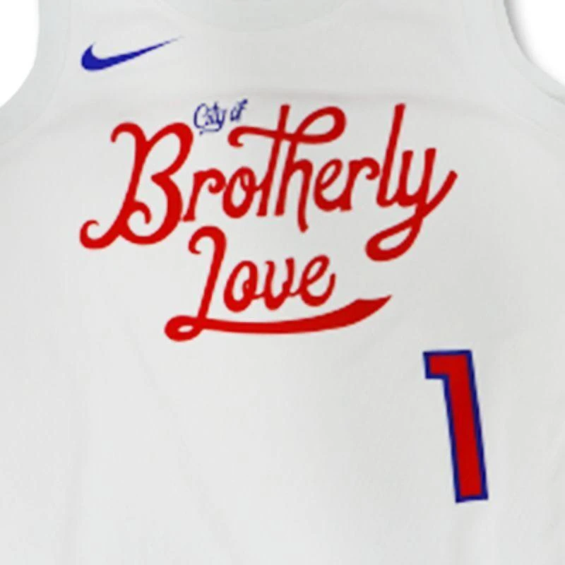 Nike Filadelfijos 76ers Swingman marškinėliai Miesto leidimas 22 James Harden T-shirt - DO9606-107