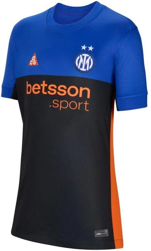 Nike „Inter Milan“ 2026 m. „Stadium SE“ vaikiški marškinėliai, juodos ir mėlynos spalvos, IB3536 413