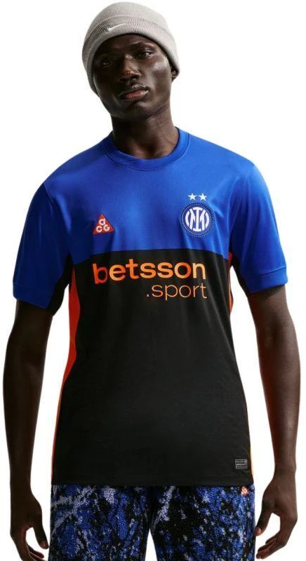 „Nike“ Inter Milan 2026 m. „Stadium SE“ vyrų marškinėliai, juodos ir mėlynos spalvos IM6998 413