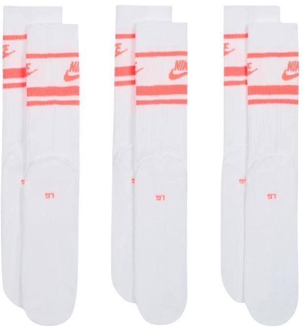 Nike NK Nsw Everyday Essential CR Kojinės 3 poros Baltos DX5089 100