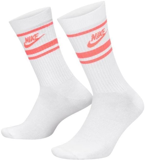 Nike NK Nsw Everyday Essential CR Kojinės 3 poros Baltos DX5089 100