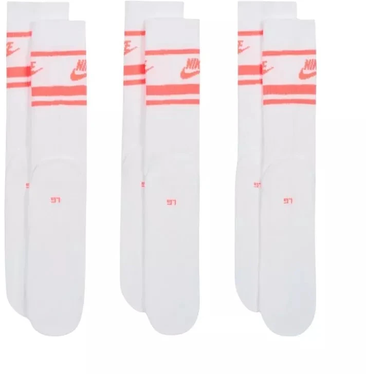 Nike NK Nsw Everyday Essential CR Kojinės 3 poros Baltos DX5089 100