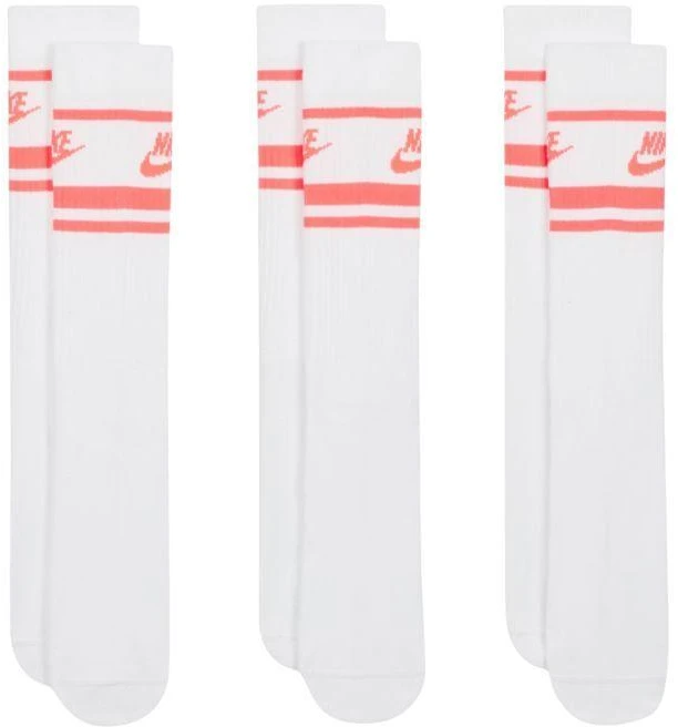 Nike NK Nsw Everyday Essential CR Kojinės 3 poros Baltos DX5089 100