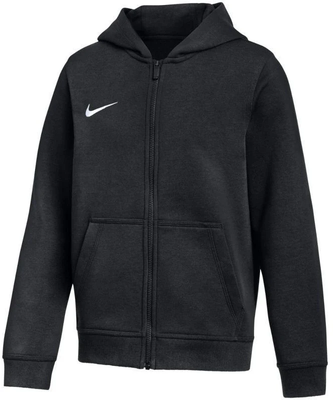 Nike Park 26 Fleece džemperis su gobtuvu ir pilnu užtrauktuku, vaikiškas, juodas IB1232 010