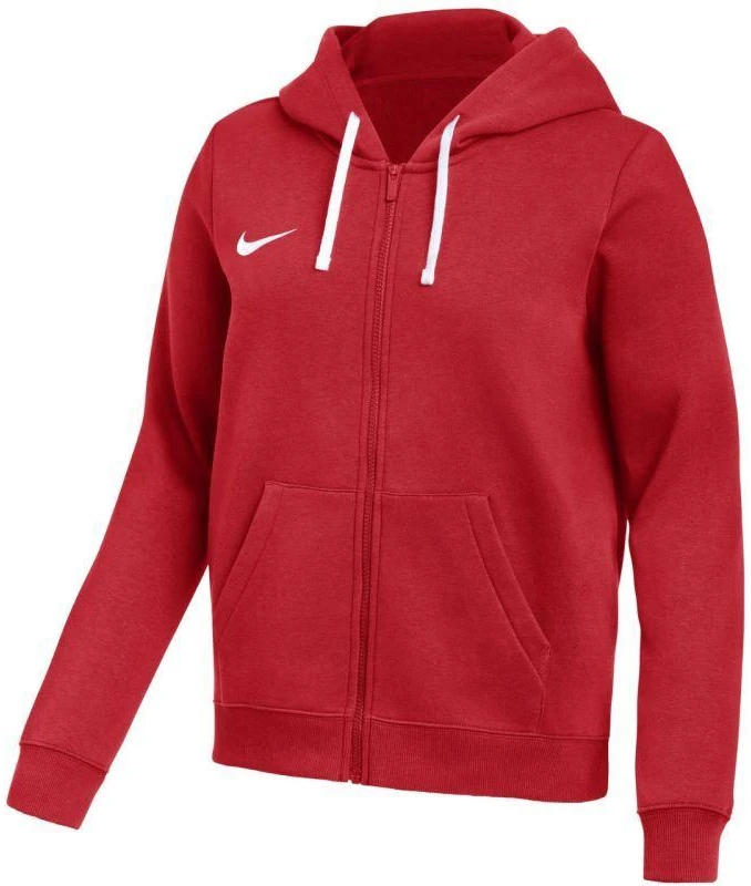 Nike Park 26 Fleece džemperis su gobtuvu, pilnai užsegamas, moterims, raudonas IB1230 657