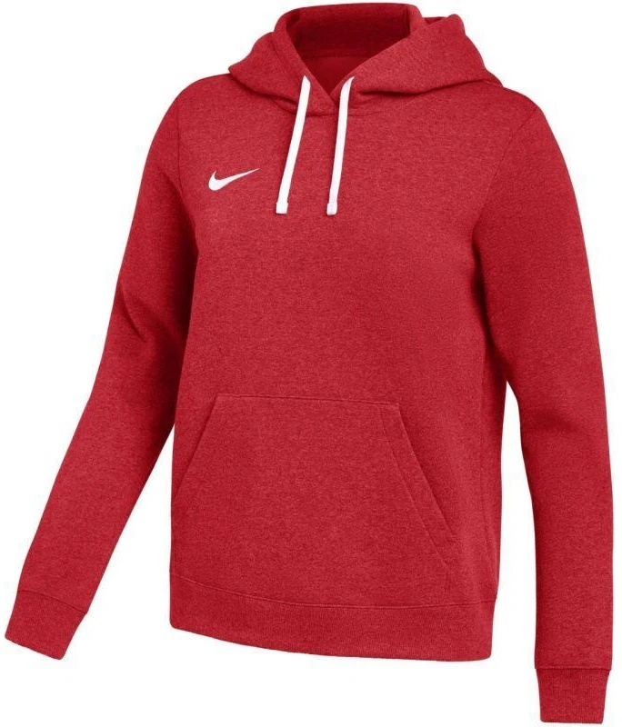 Nike Park 26 Fleecinis džemperis su gobtuvu moterims Raudonas IB1224 657