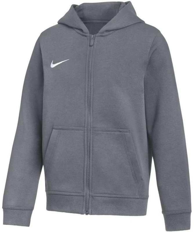 Nike Park 26 flisinis džemperis su pilnu užtrauktuku ir gobtuvu vaikams, pilkas IB1232 071