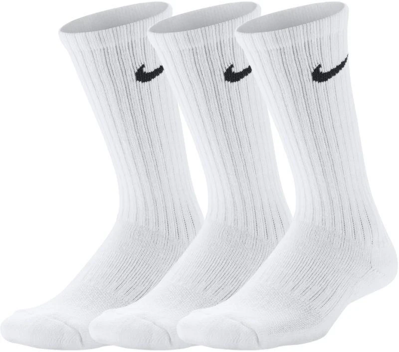 Nike Performance Cushioned Crew 3P Jr SX6842 100 kojinės