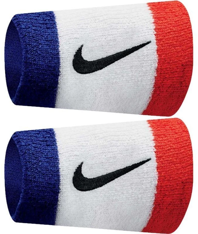 Riešinės sportui plačios Nike Swoosh mėlynos-baltos-raudonos N0001586620