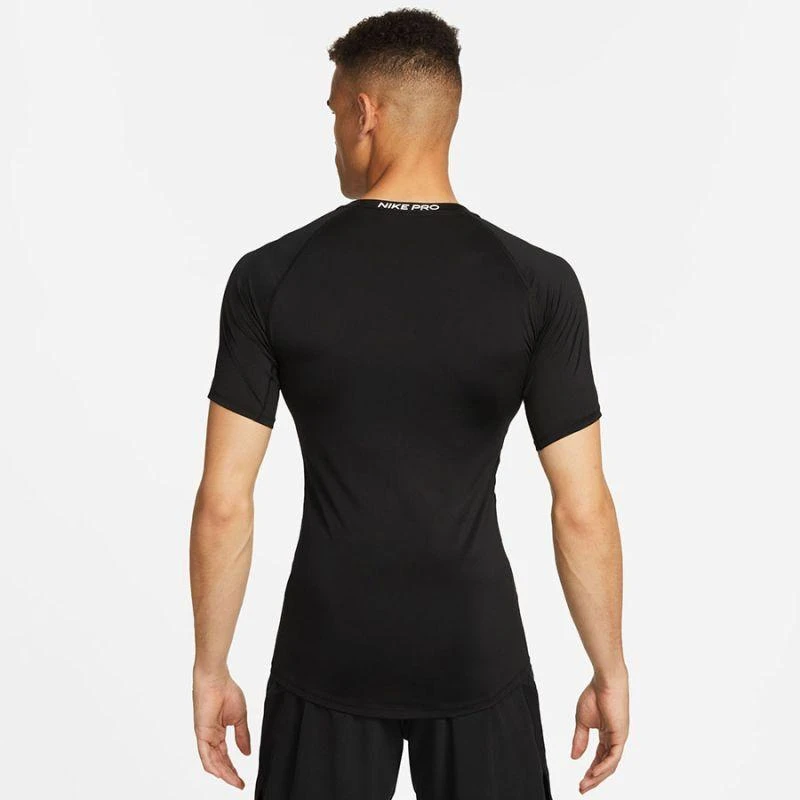 Nike Pro prigludusio silueto trumpomis rankovėmis Dri-FIT treniruočių marškinėliai FB7932-010