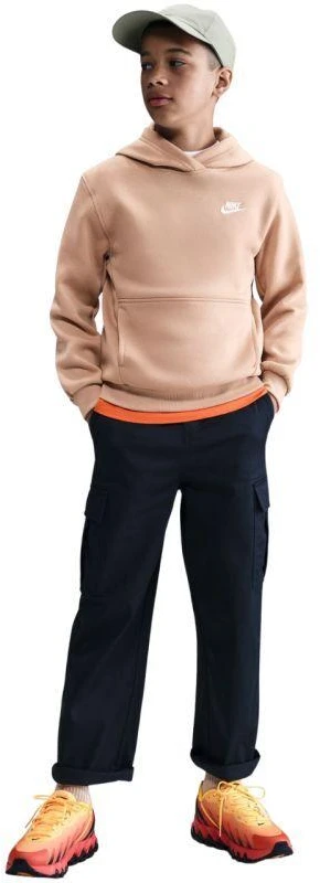 Nike Sportswear Club Fleece smėlio spalvos džemperis vaikams FD3000 200
