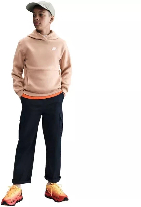 Nike Sportswear Club Fleece smėlio spalvos džemperis vaikams FD3000 200