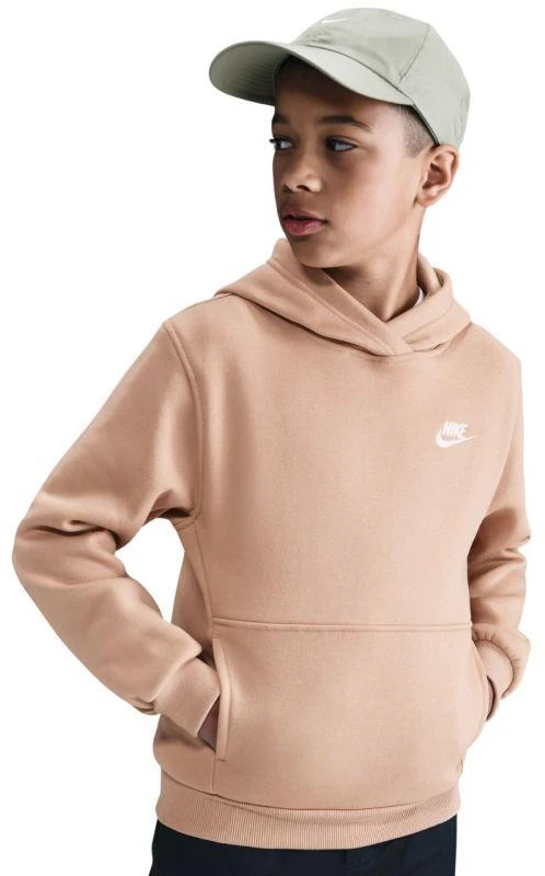 Nike Sportswear Club Fleece smėlio spalvos džemperis vaikams FD3000 200