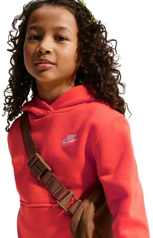 „Nike Sportswear Club Fleece“ vaikiškas džemperis, oranžinis, FD3000 842