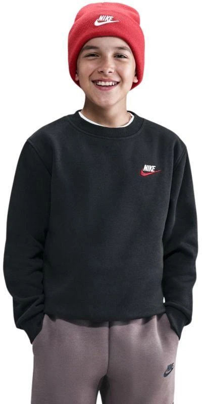 Nike Sportswear Club Fleece Vaikiškas bliuzonas Juodas FD3006 012