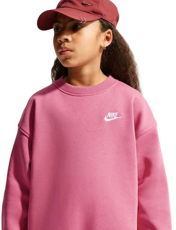 Nike Sportswear Club Fleece vaikiškas džemperis, rožinis FD2923 641