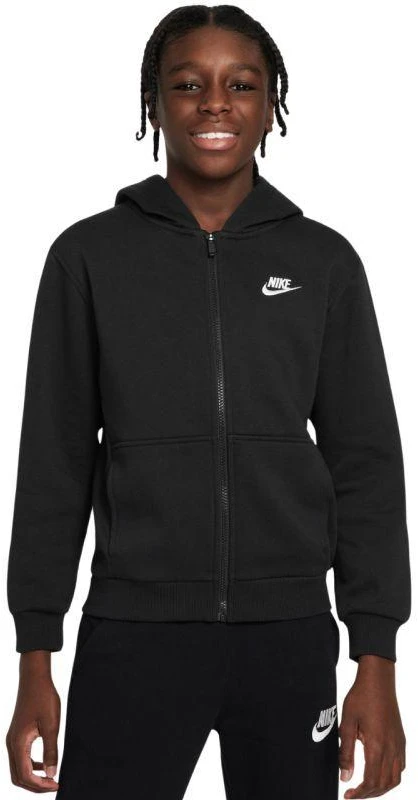 Nike Sportswear Club Fleece vaikiškas džemperis juodas FD3004 010