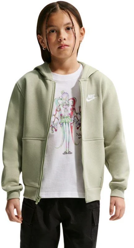 Nike Sportswear Club Fleece vaikiškas džemperis, šviesiai žalias, FD3004 304