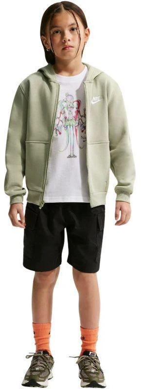Nike Sportswear Club Fleece vaikiškas džemperis, šviesiai žalias, FD3004 304