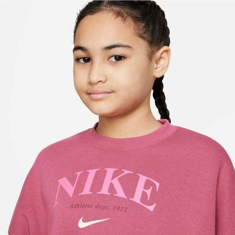 Nike Sportswear Trend Flc Crew Jr DV2563 633 džemperis