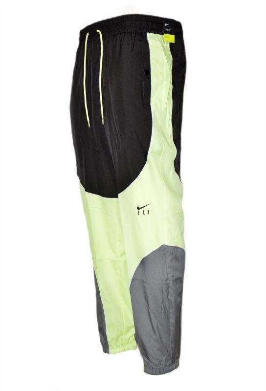 Nike Swoosh Fly Kelnės Moterims Dūminė pilka/Juoda/Švelni geltona/Juoda - CZ3953-084