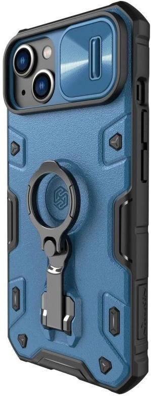 Nillkin CamShield Armor Pro Apple iPhone 14 Plus armored with camera ring stand dėklas telefonui mėlynos spalvos