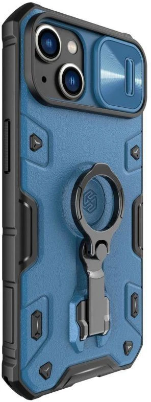 Nillkin CamShield Armor Pro Apple iPhone 14 Plus armored with camera ring stand dėklas telefonui mėlynos spalvos
