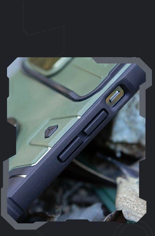 Nillkin CamShield Armor Pro Apple iPhone 14 Plus armored with camera ring stand dėklas telefonui mėlynos spalvos
