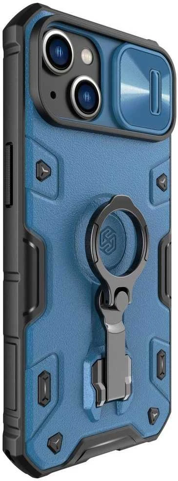 Nillkin CamShield Armor Pro Apple iPhone 14 Plus armored with camera ring stand dėklas telefonui mėlynos spalvos