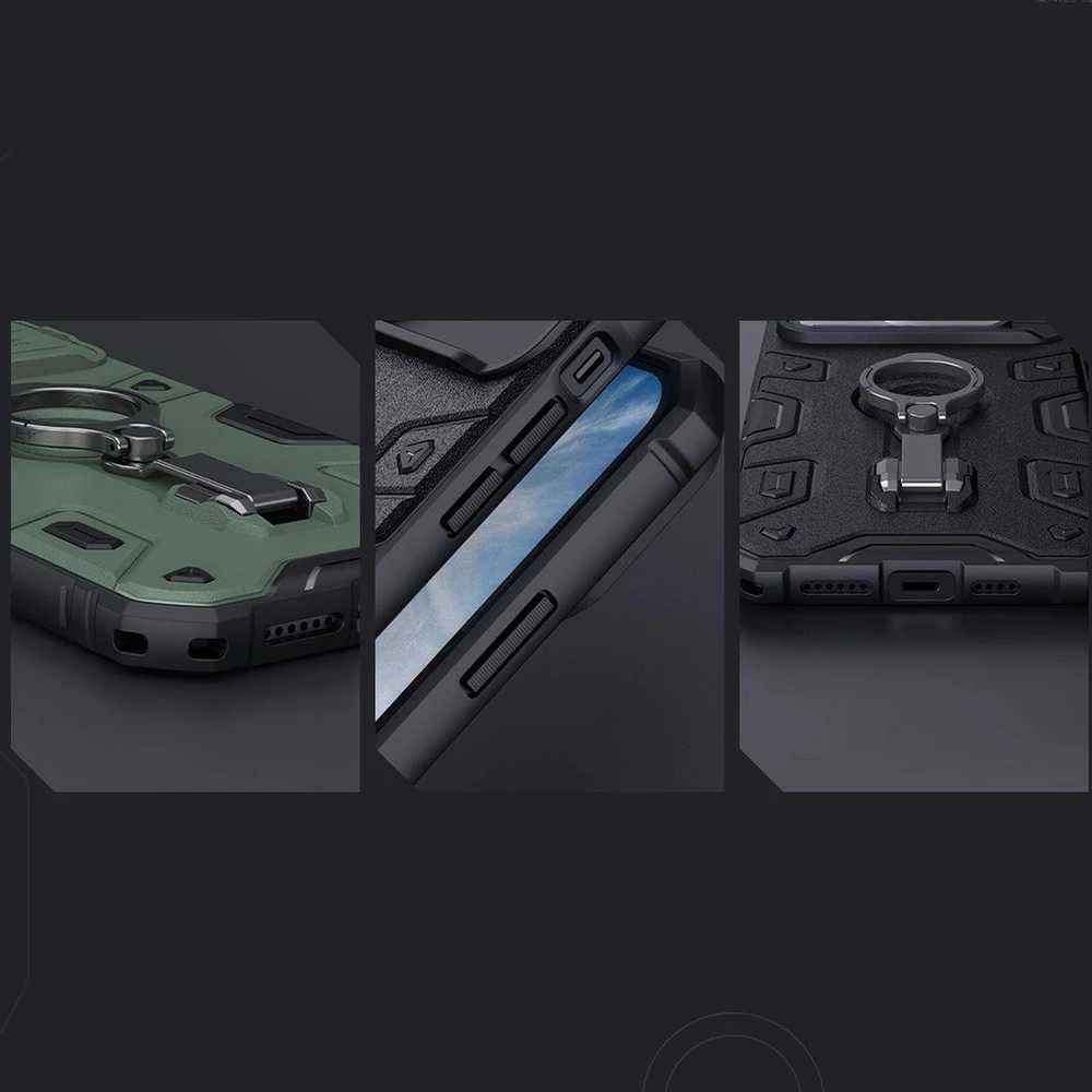 Nillkin CamShield Armor Pro Apple iPhone 14 Plus armored with camera ring stand dėklas telefonui mėlynos spalvos